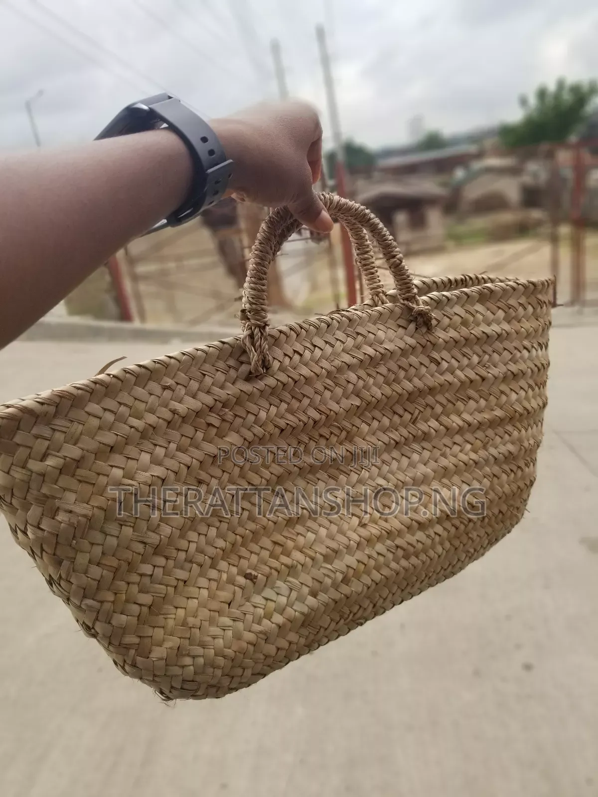 Handwoven, Raffia Beach Bag