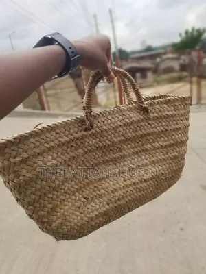 Handwoven, Raffia Beach Bag