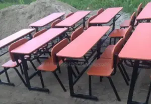 School Double Desk and Seat