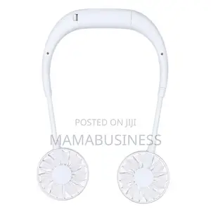 Multi-Function Portable Adjustable Wearable Sport Fan(White)