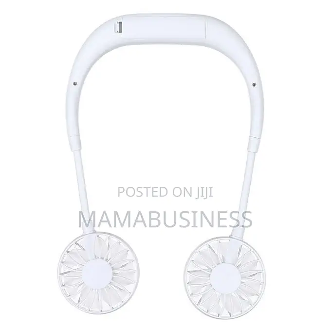 Multi-Function Portable Adjustable Wearable Sport Fan(White)