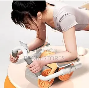 Rebound Abdominal Wheel With Elbow Support and Timer