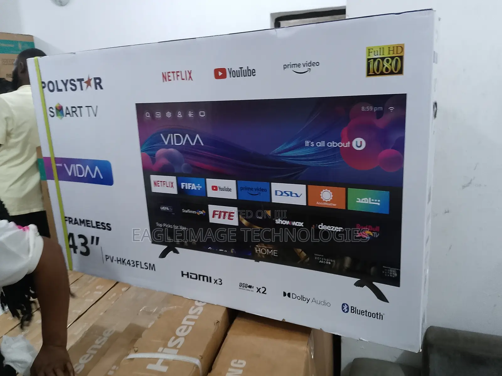 Powerful Polystar 43'' Smart TV