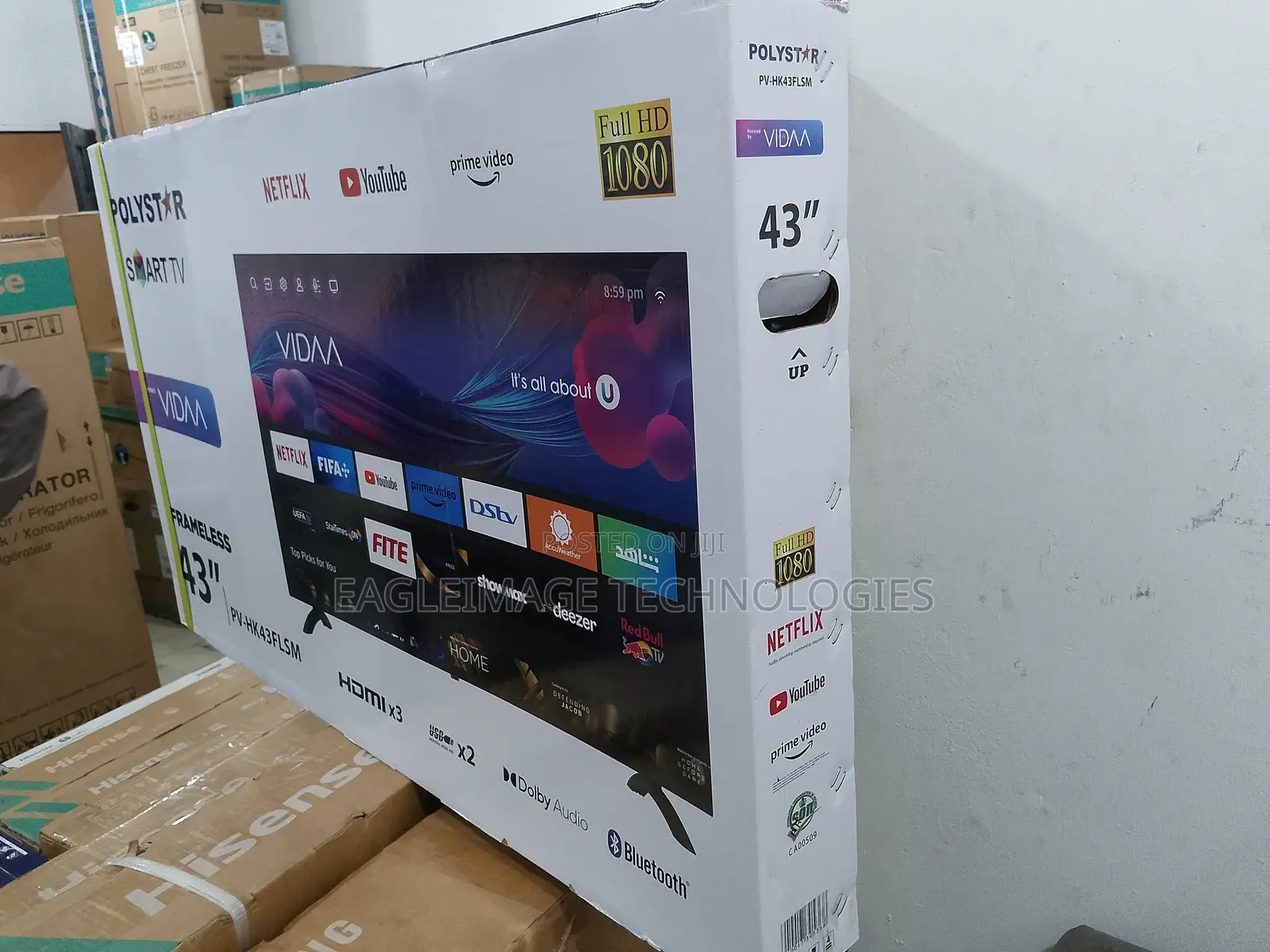 Powerful Polystar 43'' Smart TV