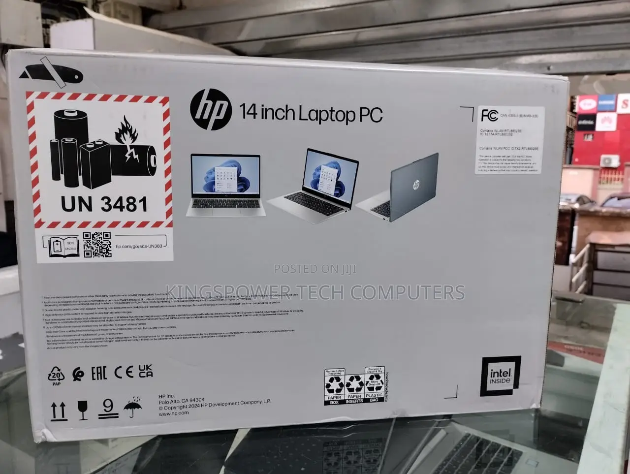 New Laptop HP 14S 8GB Intel Core I3 SSD 256GB