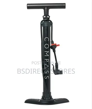 Compass Track Floor Pump Smart Valve Presta/Bike Tyre/Balls