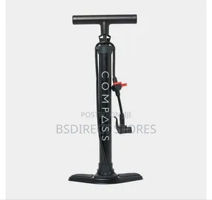 Compass Track Floor Pump Smart Valve Presta/Bike Tyre/Balls