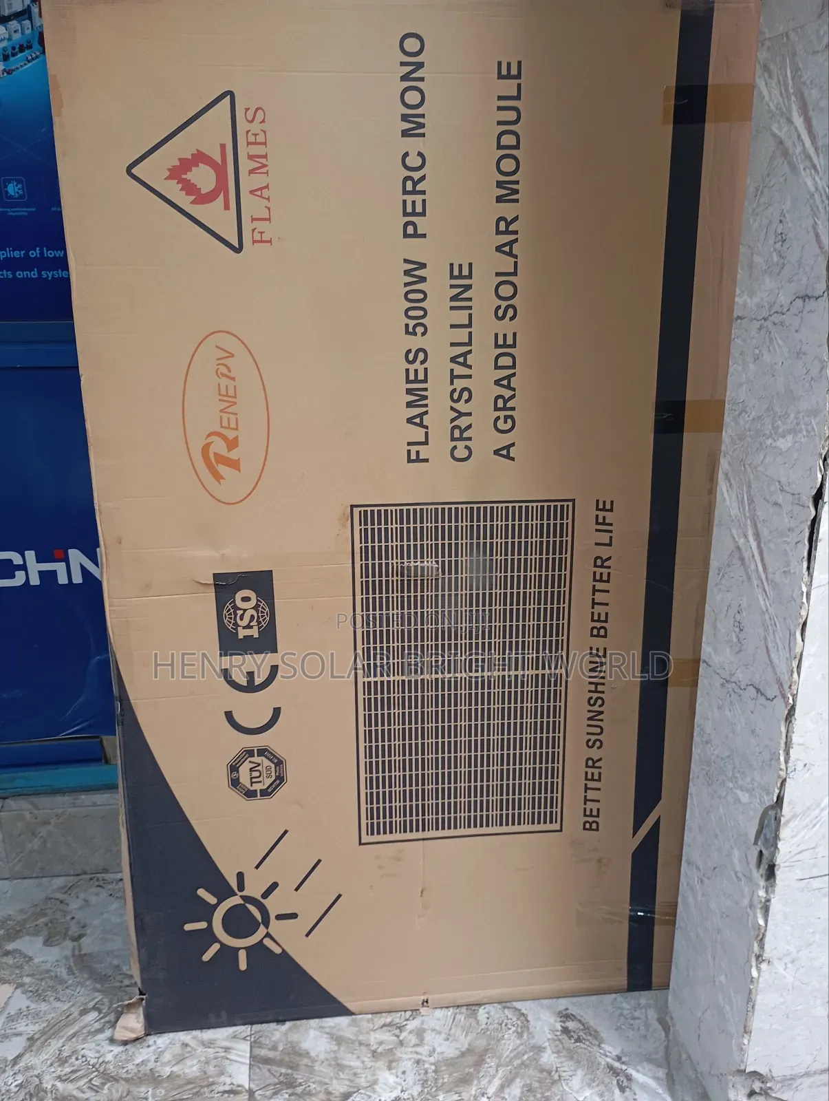 Flames 500w Mono Solar Panel