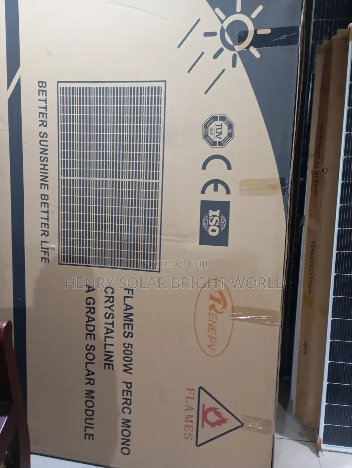 Flames 500w Mono Solar Panel