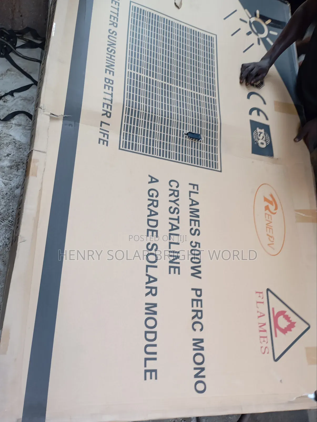 Flames 500w Mono Solar Panel