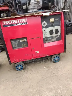 Used 4kva Honda Soundproof Petrol Generator