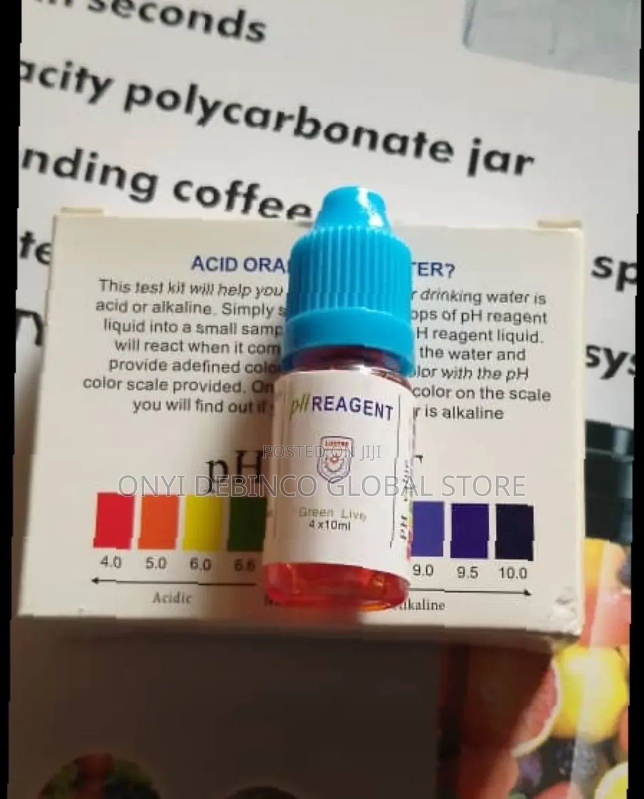 PH Reagent 4 Testing Drinking/Cooking Water Is Acid/Alkaline