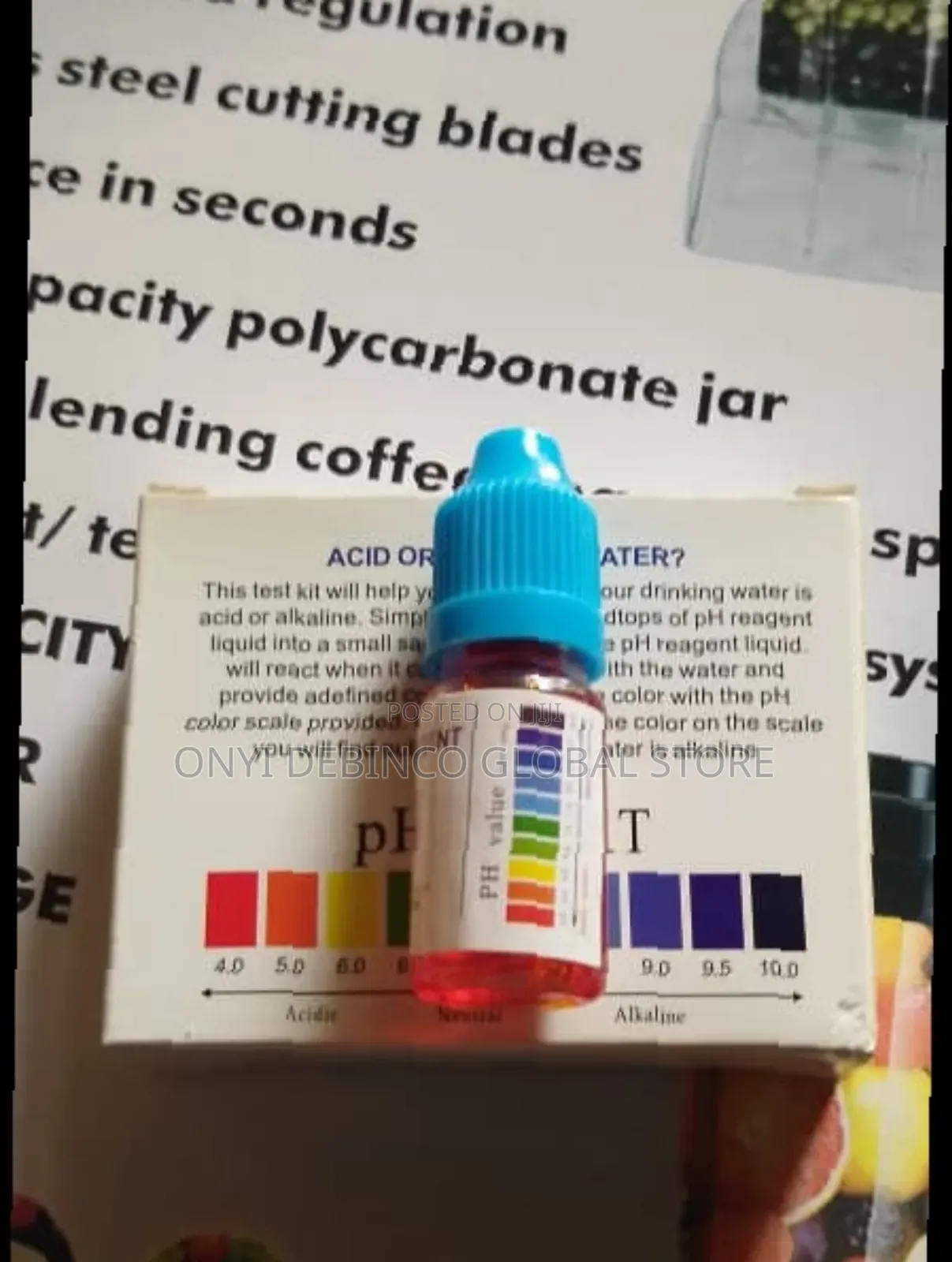 PH Reagent 4 Testing Drinking/Cooking Water Is Acid/Alkaline