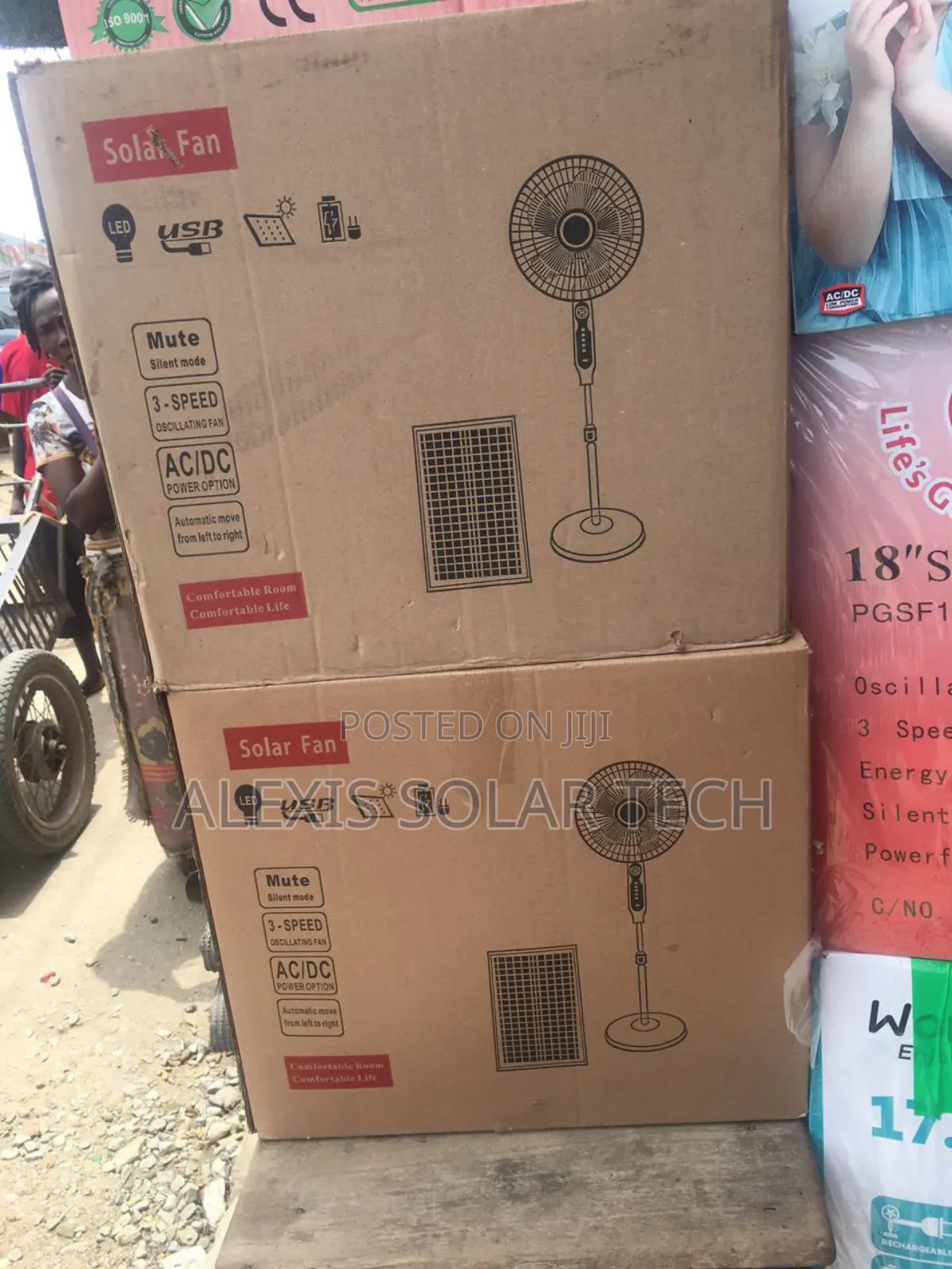 Rechargeable Solar Fan