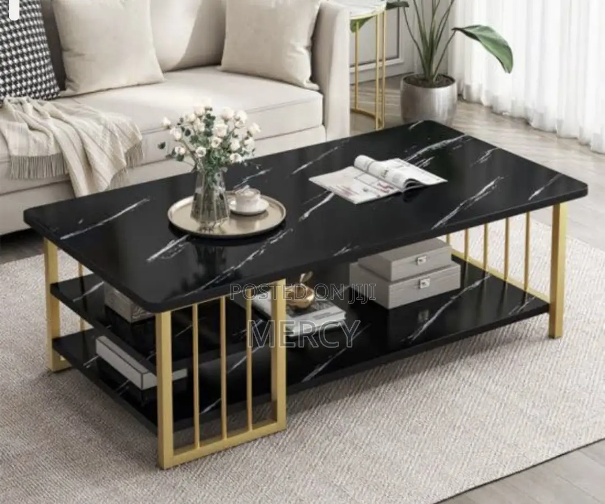 Center Table With Marble Top