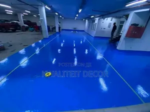 Blue Colour Industrial Epoxy Flooring