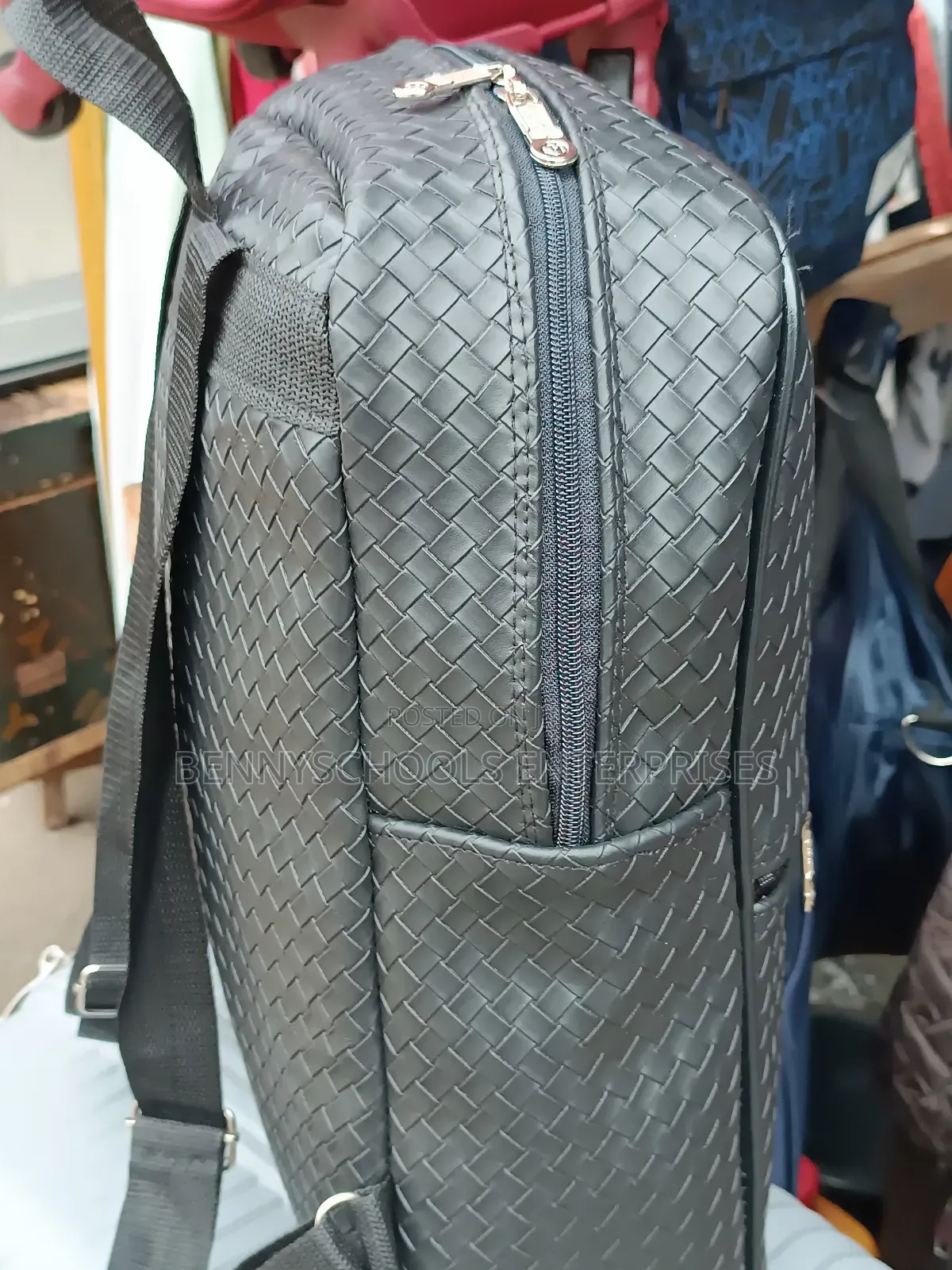LV Designer Leather Backpack