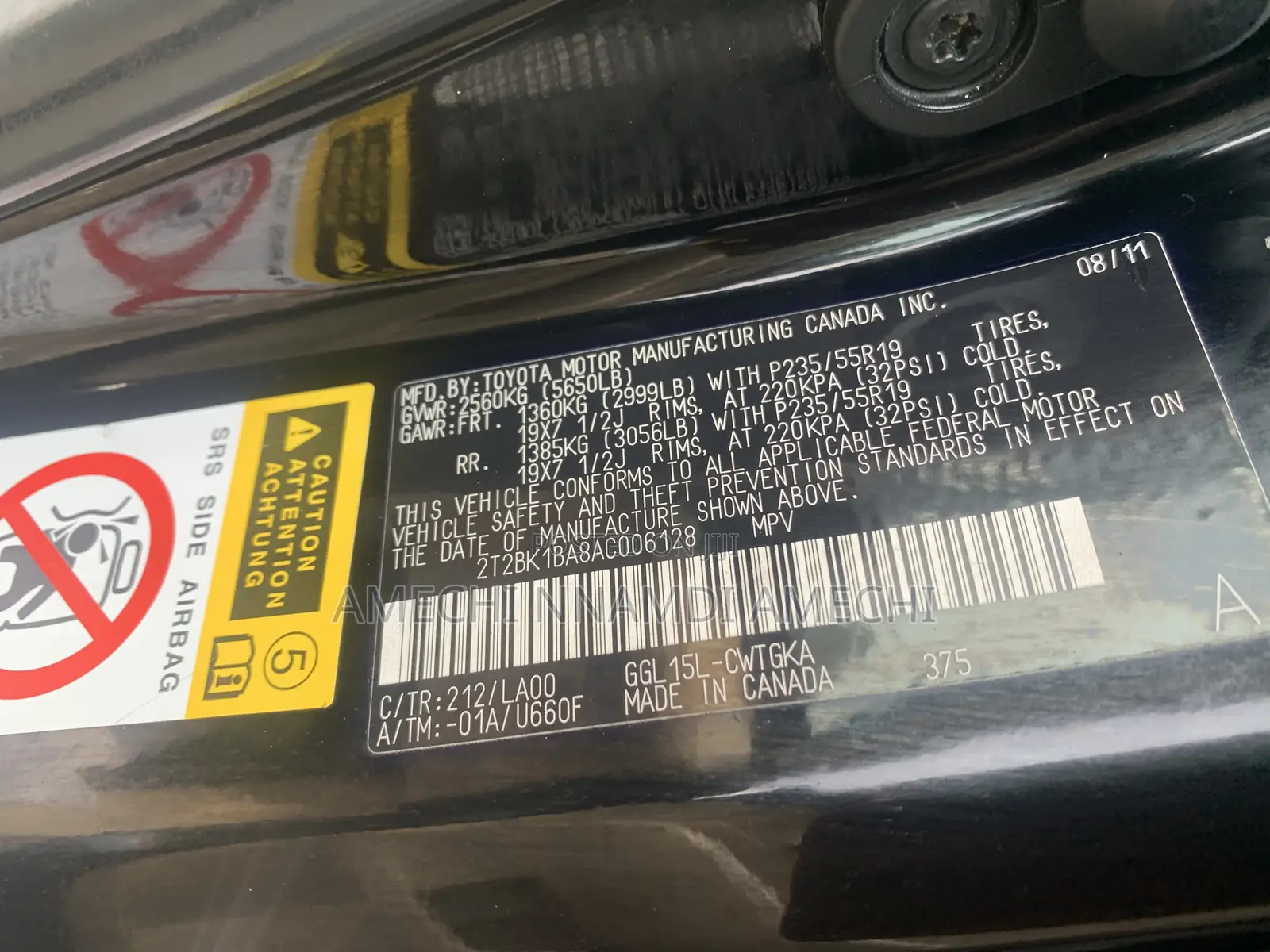 Lexus RX 350 AWD 2012 Black