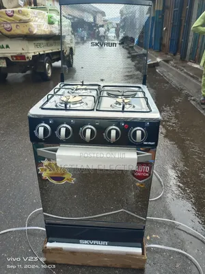 Skyrun 3gas 1electric Gas Cooker With Oven Auto Ignation
