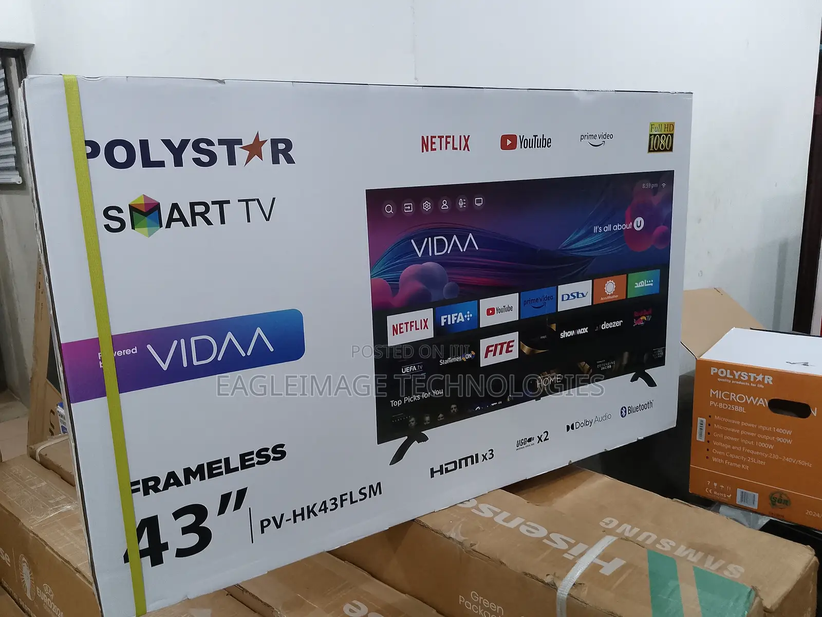 Unique Polystar 43''smart TV