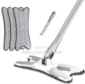 Photo - X Type Flat Floor Mop With 3pcs Replacement Mop Pads