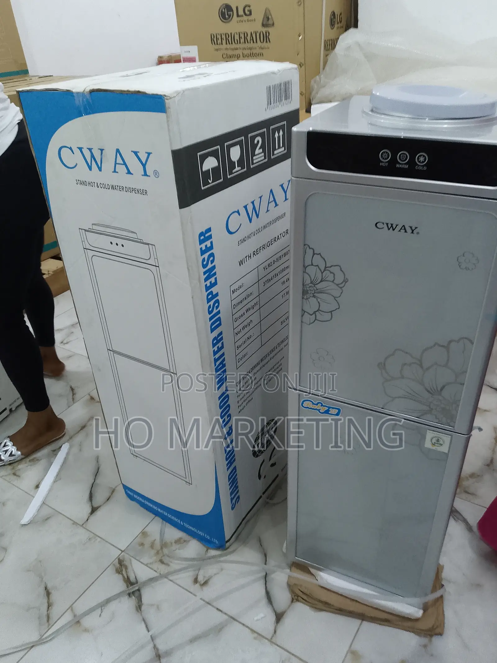 The Trending Cway Water Dispenser With Refrigerator-Byb87