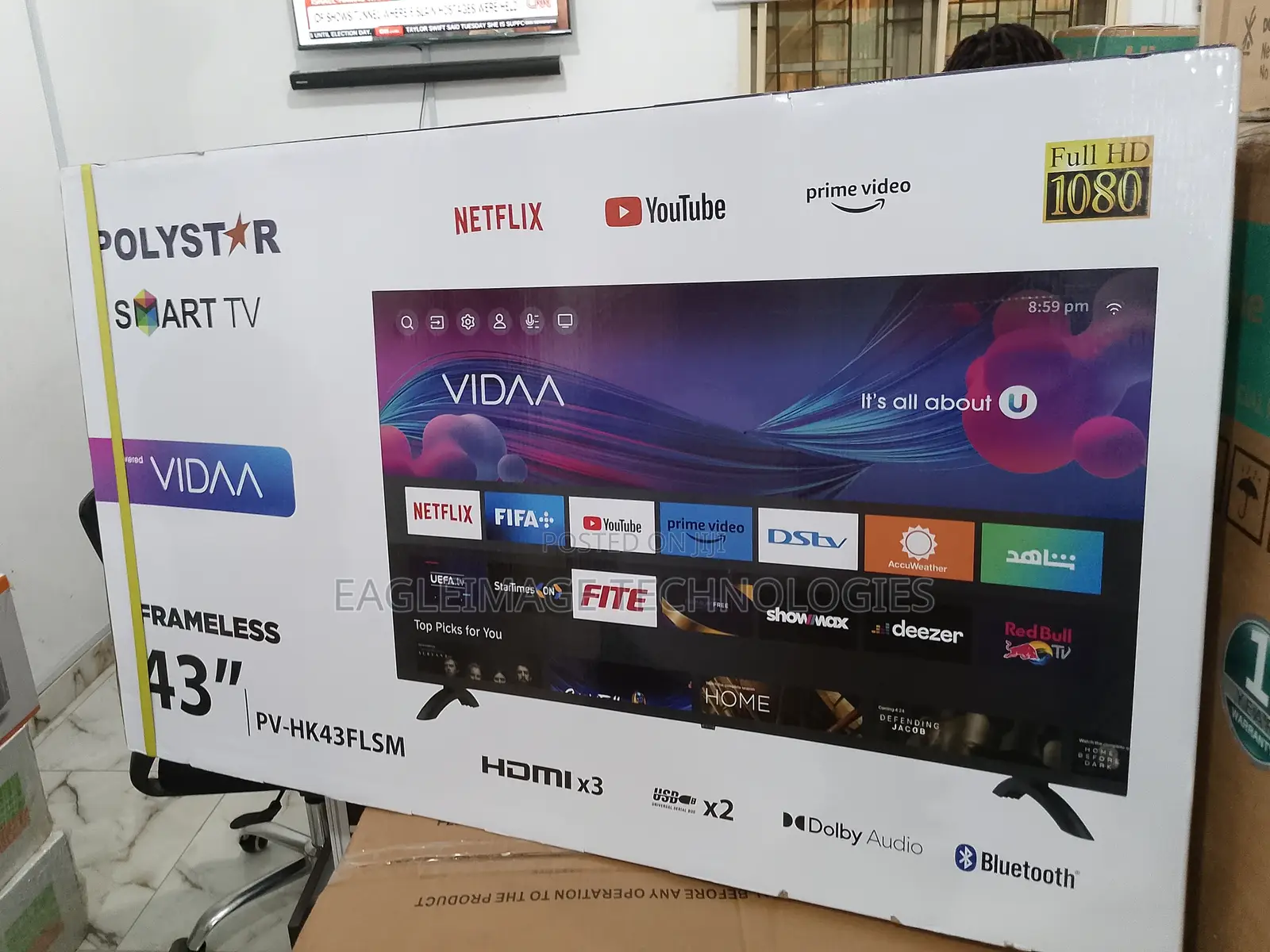 Premium Polystar 43'' Smart TV