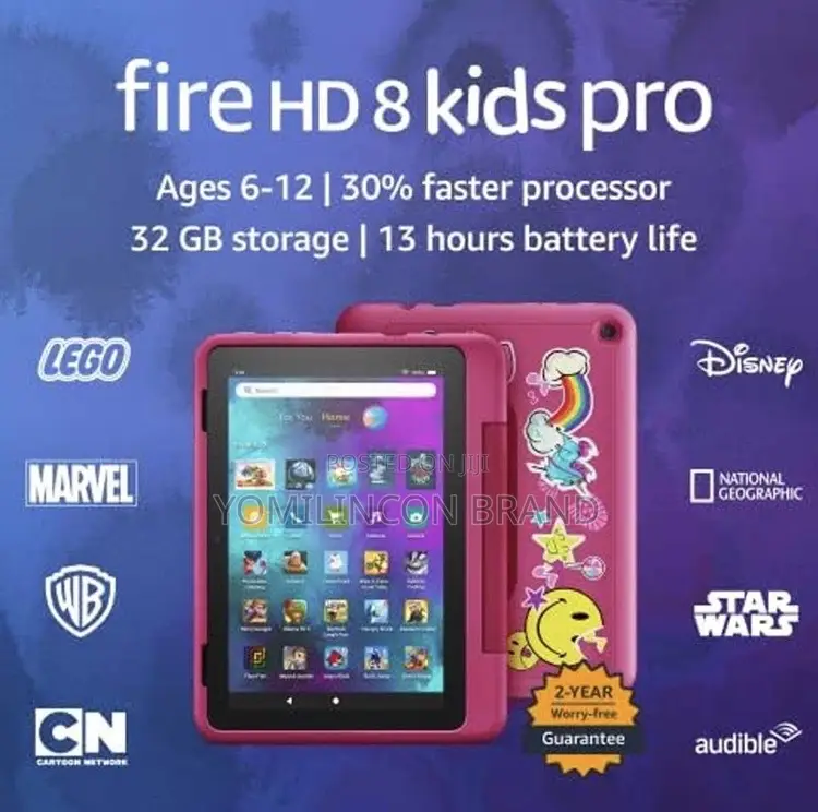 New Amazon Fire HD 8 Kids Pro 32 GB Black