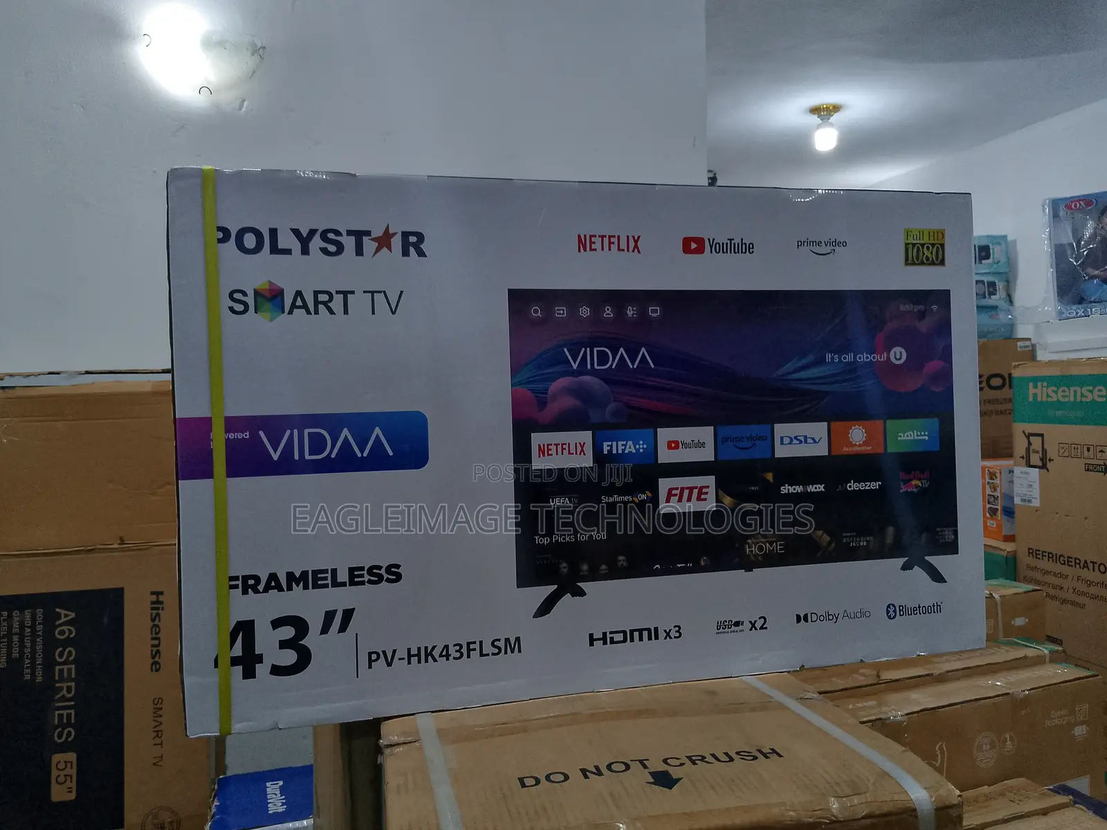 Longlasting Polystar 43'' Smart TV