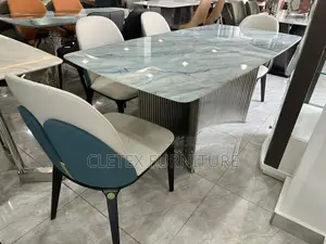 Quality Marble Top Dining Table by 6 Seaters