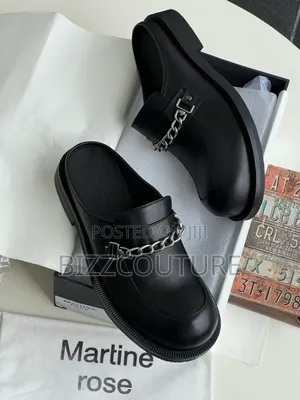 Original Martine Rose Black Bulb Toe Ring Available in Store