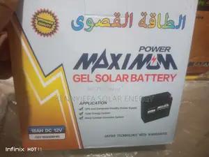 18ah 12v Gel Solar Battery Maximum