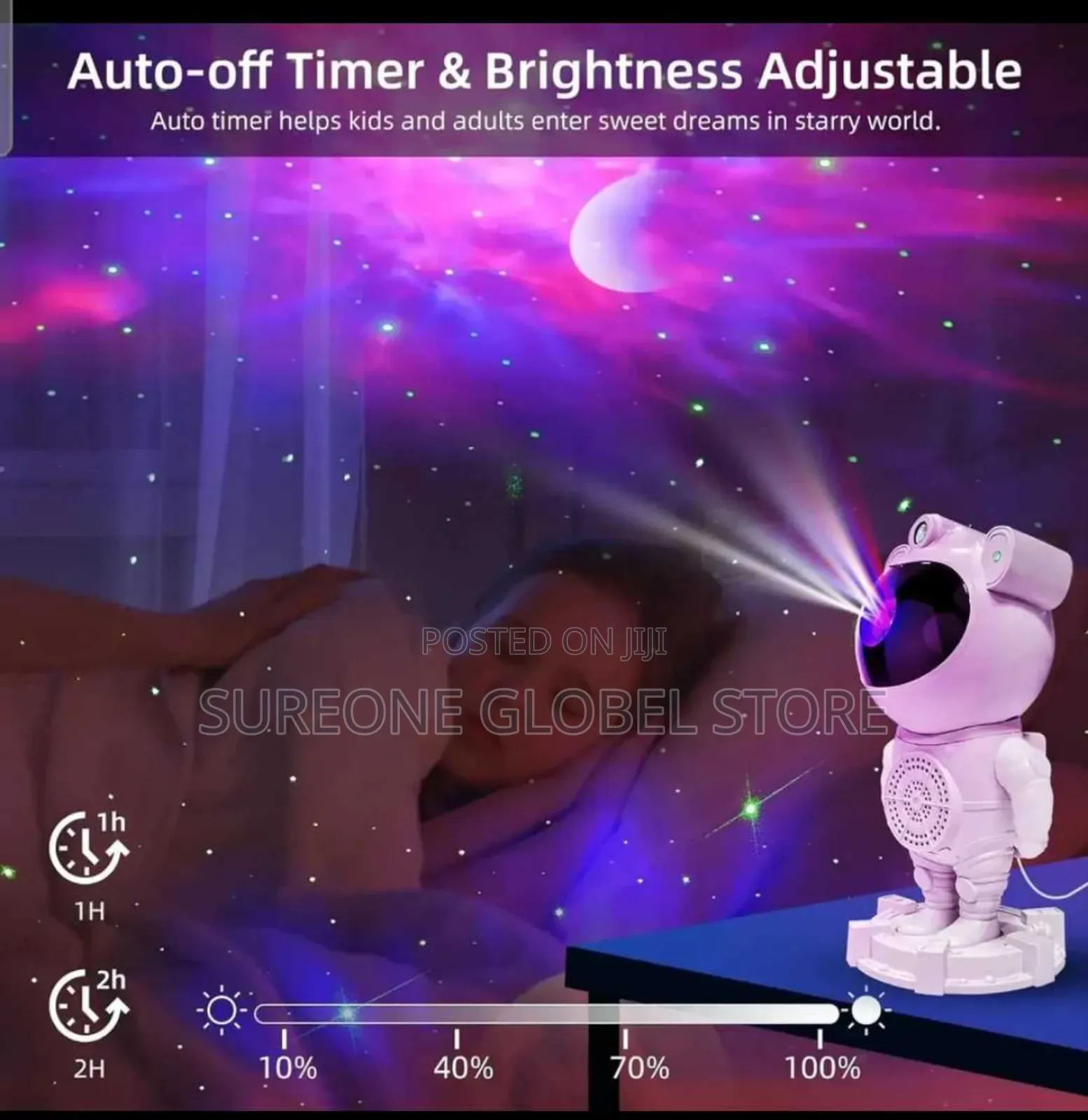 Astronaut Night Light Laser Ambiance