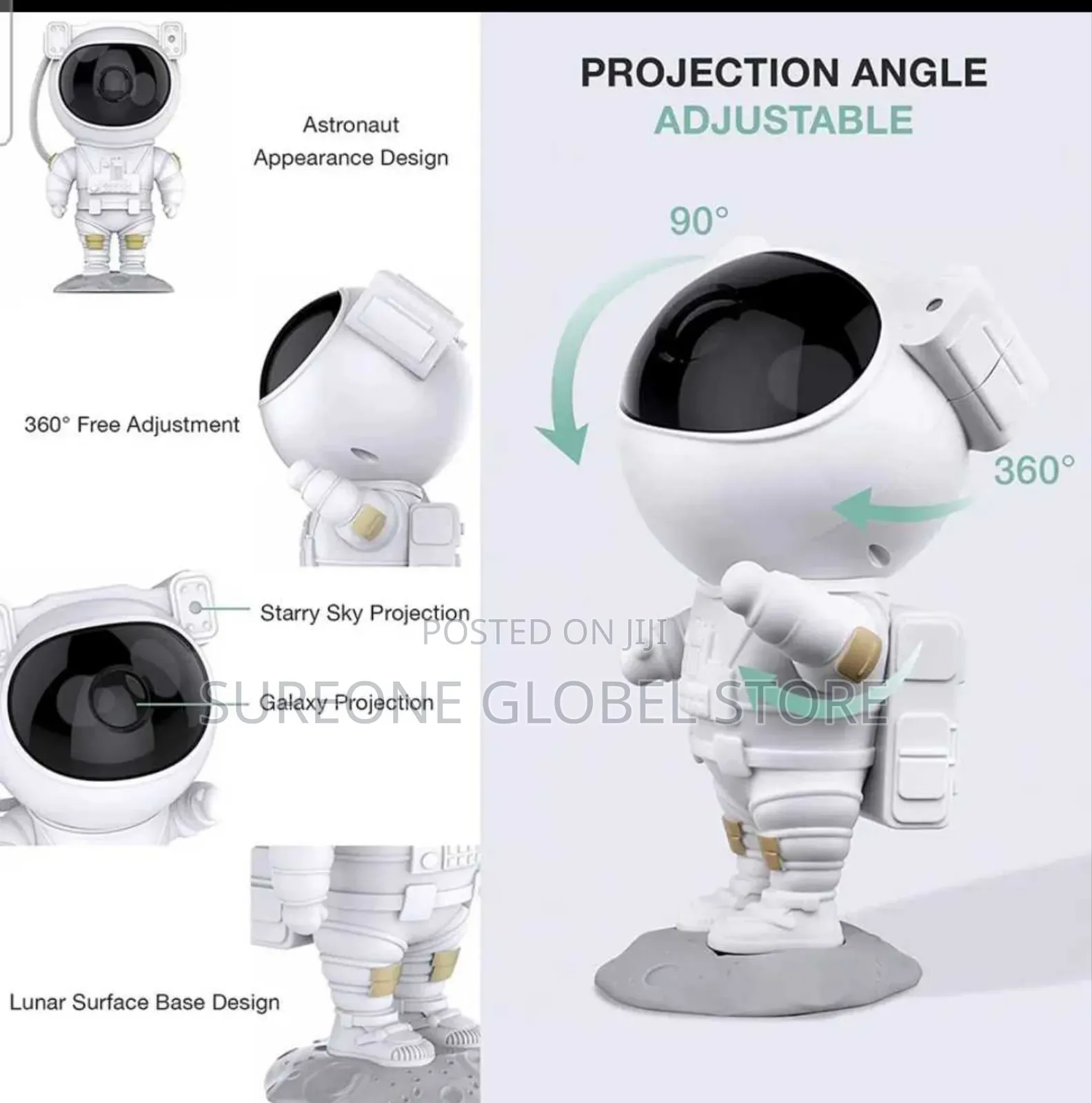 Spaceman Projection Lamp