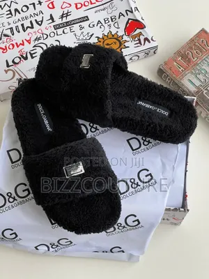 Original DOLCE GABBANA Terrycloth Slides Available Instore