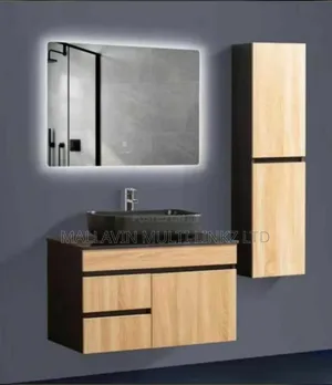 Cabinet Basin Set With Led Mirrors
