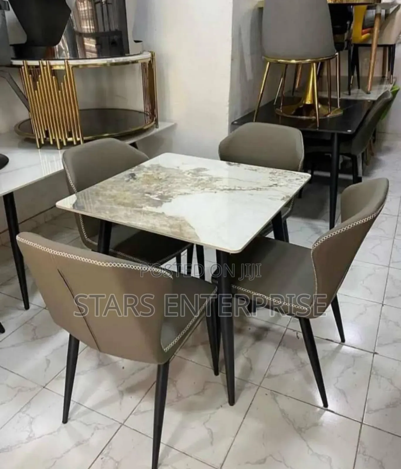4 Seater Timeless Marble Dinning Set