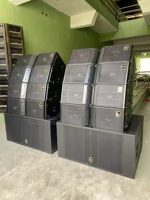 4 Pairs of Linenary Speakers and 1 Pair Linenary Sub