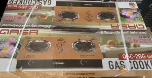 QASA 2 Burner Table Gas Cooker(Automatic Ignition) Lotus Des