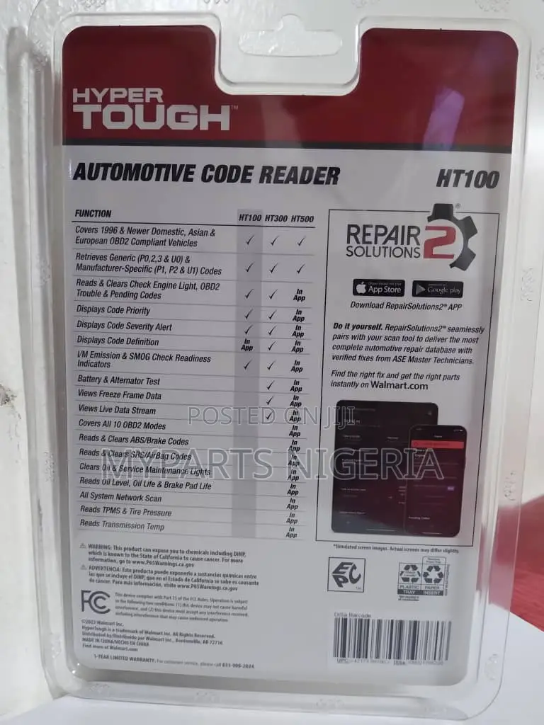 Hyper Tough Automotive Code Reader Ht100