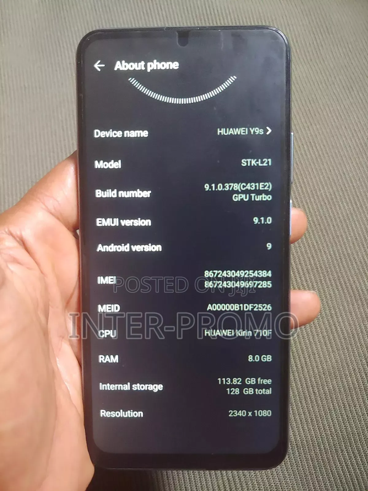 Huawei Y9s 128 GB Blue