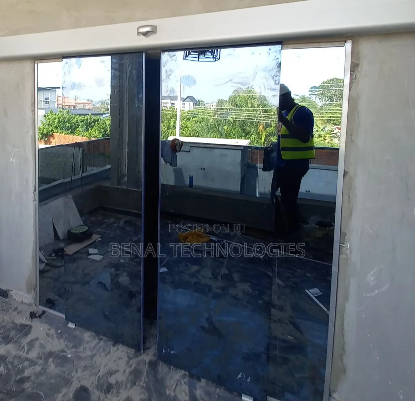 Sensor-Activated Sliding Door System