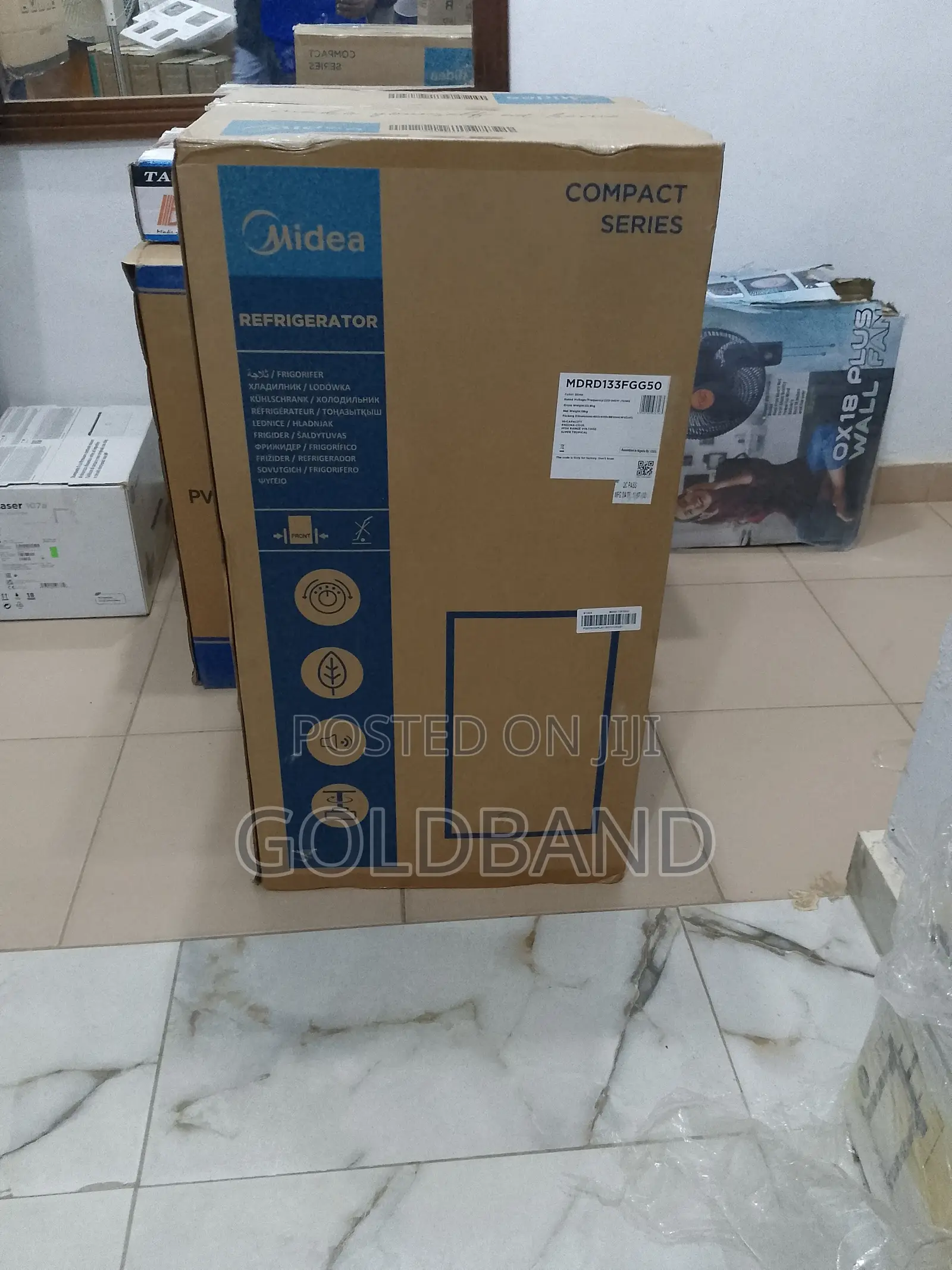 Super Cooling Midea Single Door Refrigerator Mdrd133fgg50