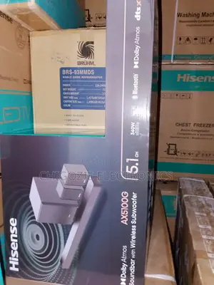 Hisense AX5100G 5.1ch 340W Soundbar With Wireless Subwoofer