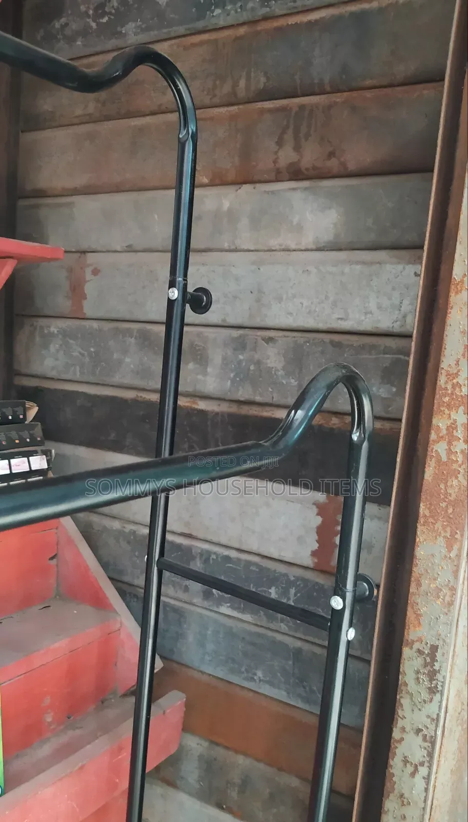 Double Pole Cloth Rack With Shelves