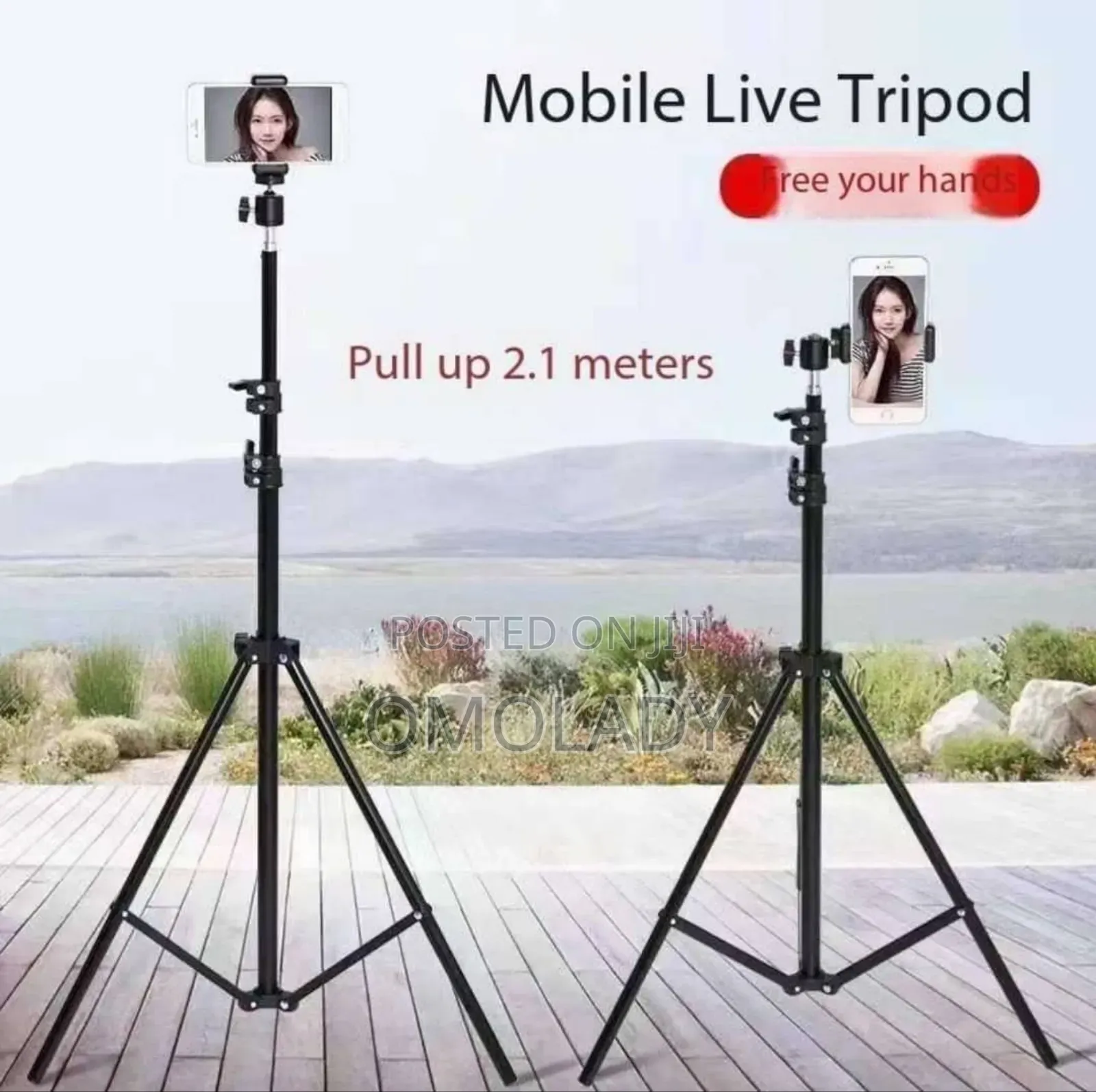 Mobile Live Tripod Stand - 2.1m