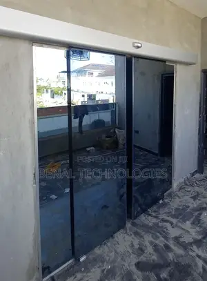 Automated Touch-Free Glass Door