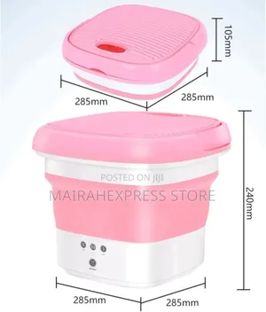 8ltrs Foldable Mini Washing Machine (Washer Cleaner Travel)