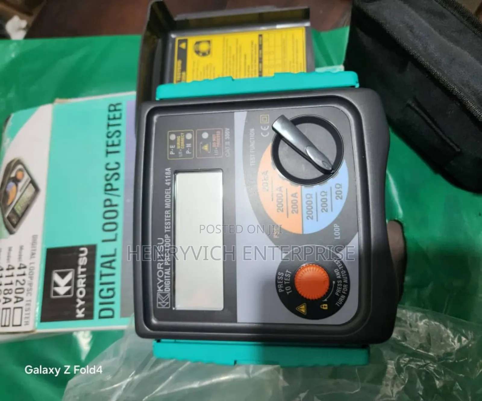.Kyoritsu Digital PSC/Loop Tester 4118a