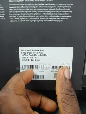 New Microsoft Surface Pro 11th Edition, a Copilot+ PC 16GB SSD 512GB